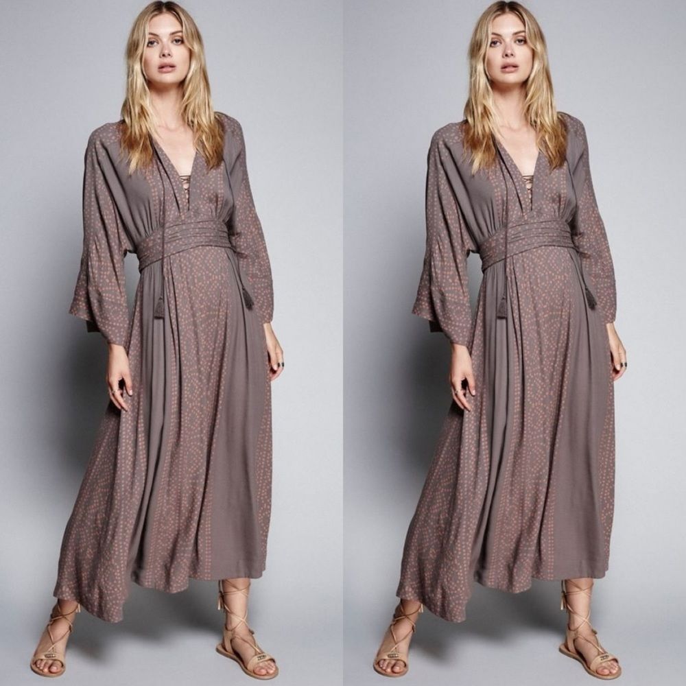 Free People Modern Kimono Maxi Dress